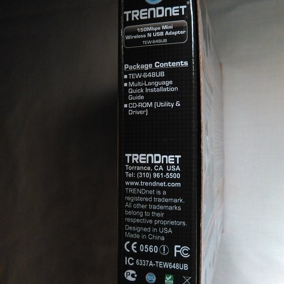 TRENDnet 150 Mbps Mini Wireless N USB Adapter; Model: TEW-648UB-Last ONE - Picture 4 of 14